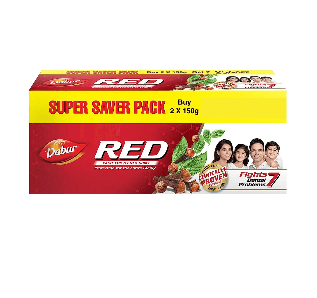 Dabur Red Toothpaste (Pack of 2)