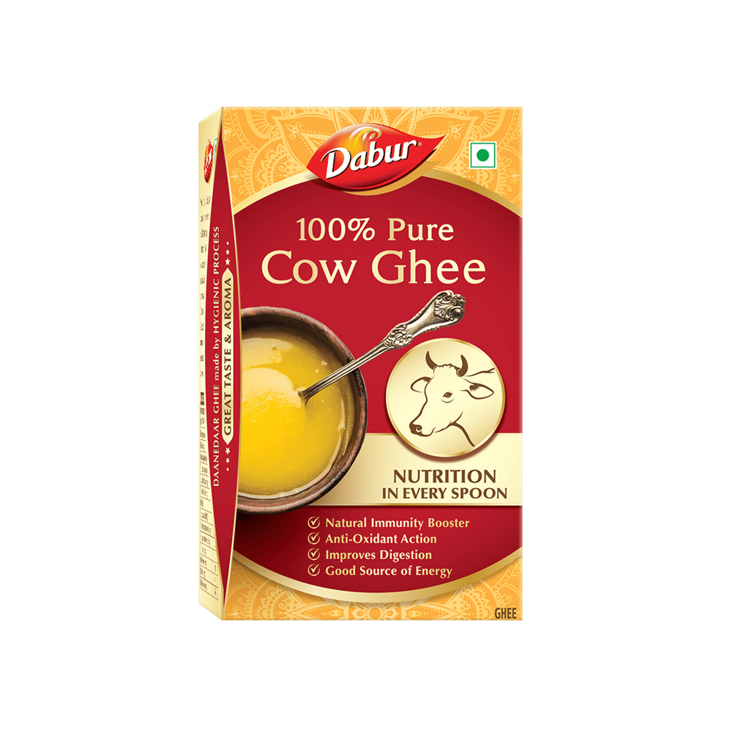 Dabur Cold Pressed Mustard Oil + Daanedaar Cow Ghee – 1L Each | Authentic Taste & Health
