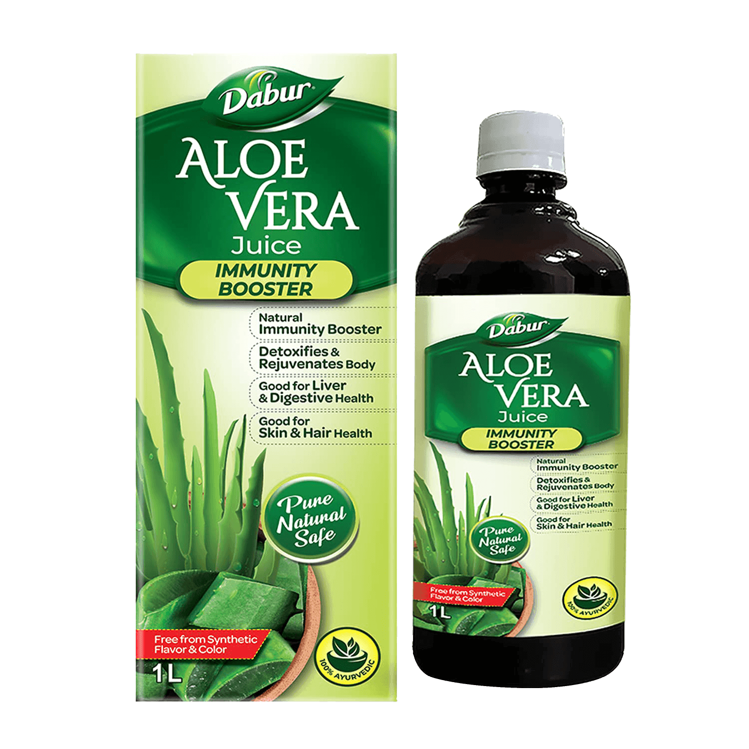Buy Dabur Aloe Vera Juice 1L - For Immunity, Detoxification, Digestion, Skin & Hair