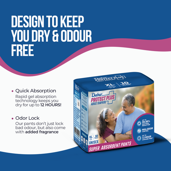 Dabur Adult Diaper - 10 Pant Syle Diapers