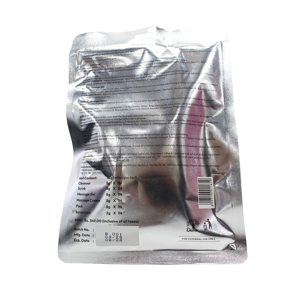 Jaquline USA Diamond GLO Facial Kit