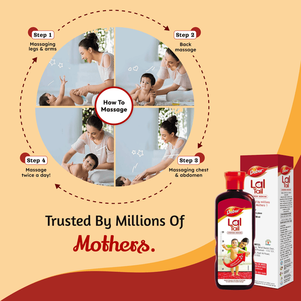 Dabur Lal Tail - Ayurvedic Baby Oil 2x Faster Physical Growth