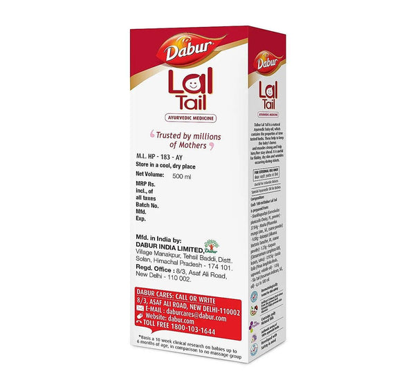 Dabur Lal Tail - Ayurvedic Baby Oil 2x Faster Physical Growth