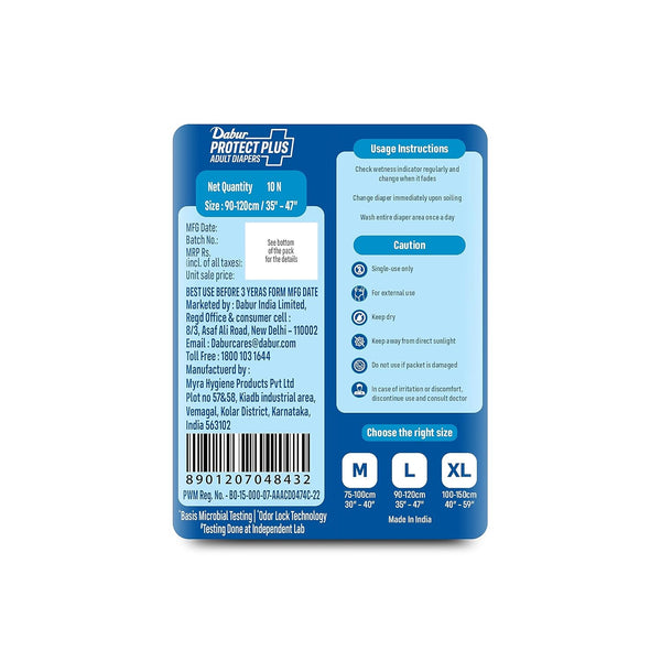 Dabur Adult Diaper - 10 Pant Syle Diapers