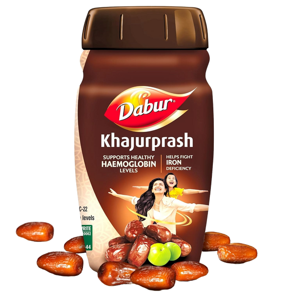 Dabur Khajurprash | 3X Immunity Action | Supports Healthy Haemoglobin Levels | Natural Source of Iron | Goodness of Khajur & Giloy