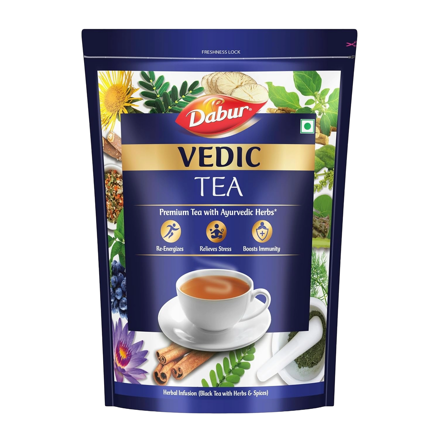 Dabur Vedic Tea (Black Tea with Herbs & Spices)