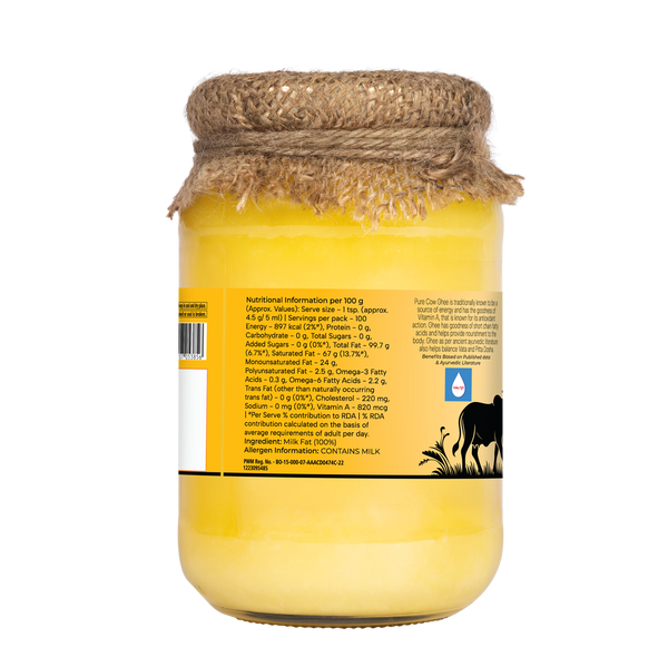 Dabur A2 Cow Ghee | Rich in Vitamin A & Antioxidant | Bilona method | Helps balance Vata & Pitta Dosha | Made from desi cows Milk