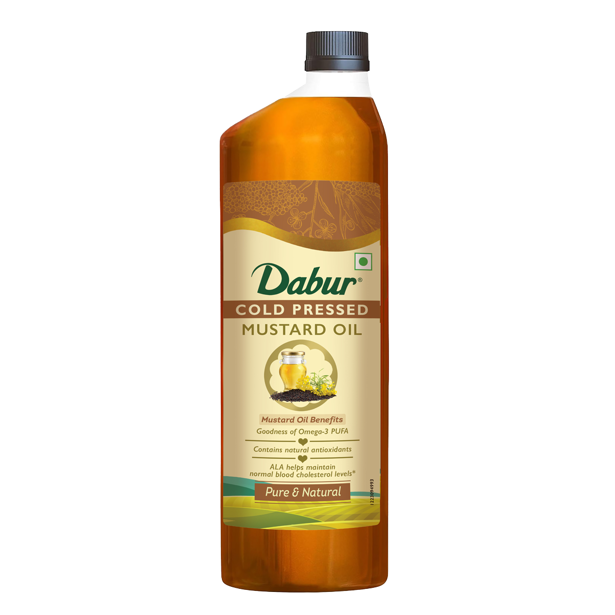 Dabur Cold Pressed Mustard Oil | Rich in Omega 3 & 6 | Healthy, Pure & Flavorful Cooking Oil