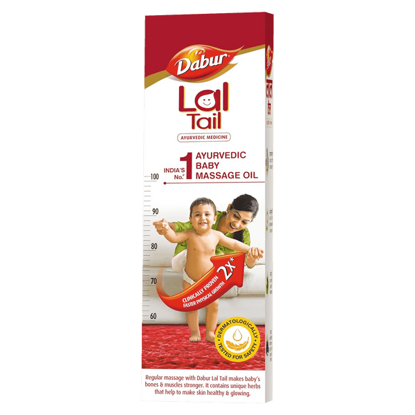 Dabur Lal Tail - Ayurvedic Baby Oil 2x Faster Physical Growth