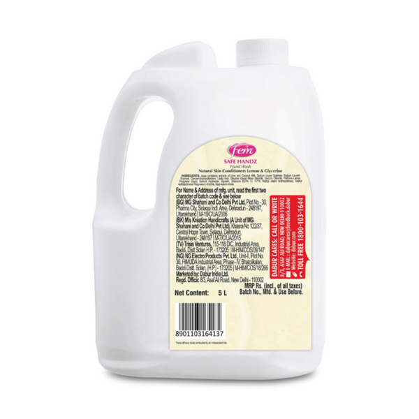 Fem Safe Handz Lemon & Glycerine Hand Wash