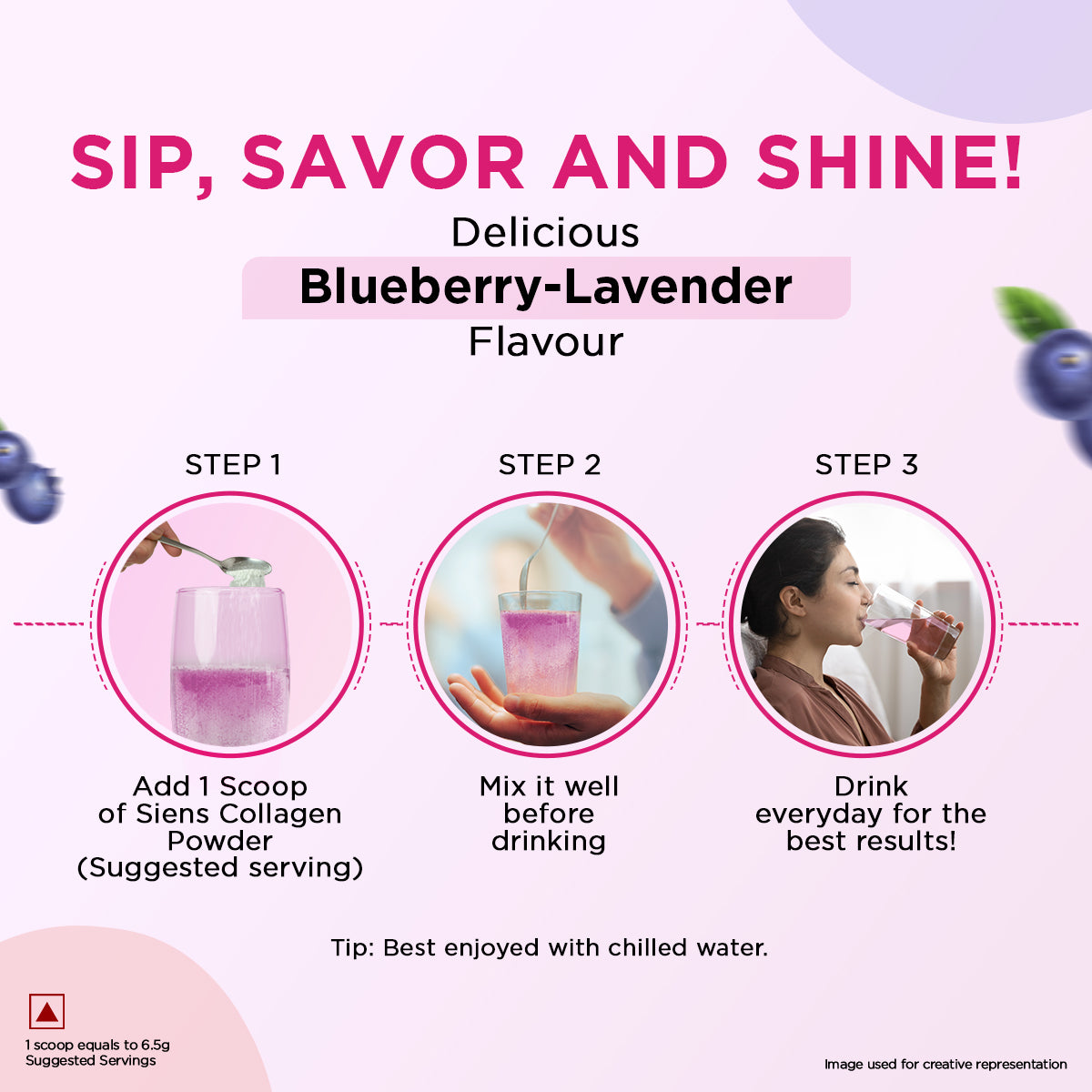 Siens by Dabur Skin Glow & Hair Growth Combo: Hydrolyzed Marine Collagen, 100 g + Hair, Skin & Nails Gummies, 30s pack