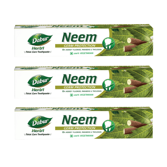 Dabur Herb'l Neem Toothpaste (Pack of 3) - Daburshop