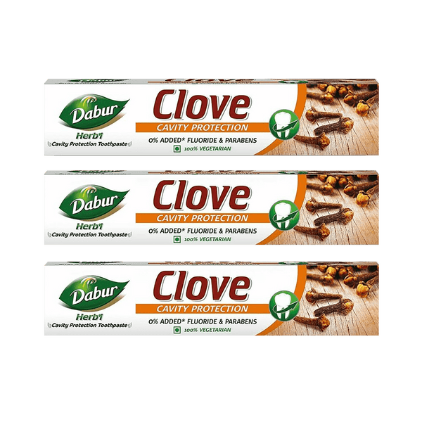Dabur Herb'l Clove Toothpaste (Pack of 3)