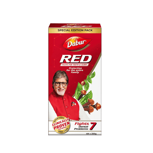 Dabur Red Toothpaste 250g (Pack of 4) - Daburshop