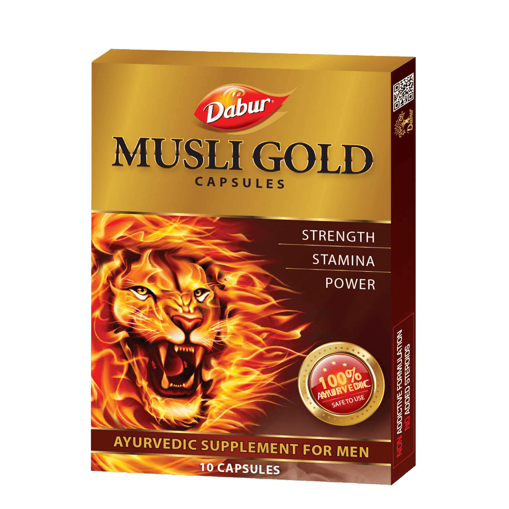 Dabur Musli Gold Capsules Pack of 2 Strip of 20 Capsule