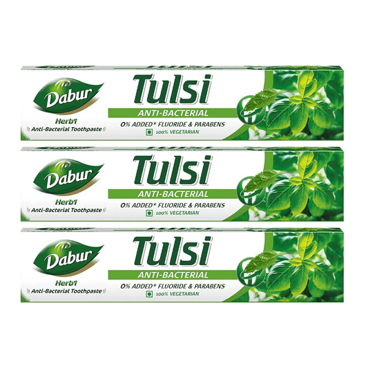 Dabur Herb'l Tulsi Toothpaste (Pack of 3) - Daburshop