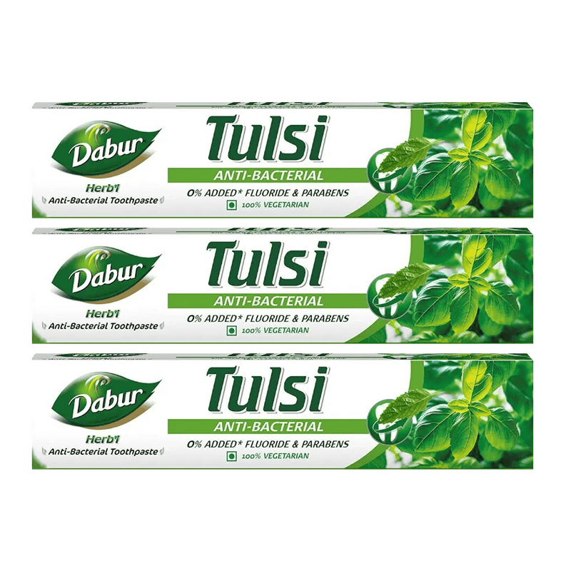 Dabur Herb'l Tulsi Toothpaste (Pack of 3) - Daburshop