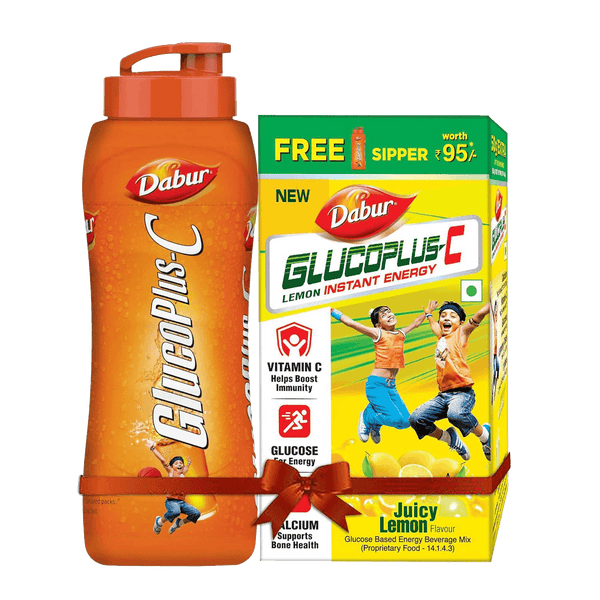 Dabur GlucoPlus-C Lemon with Free Sipper