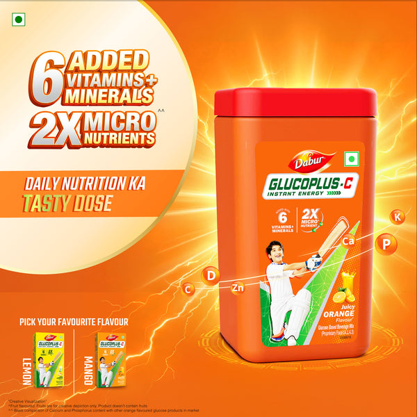 Dabur Glucoplus C Orange Jar