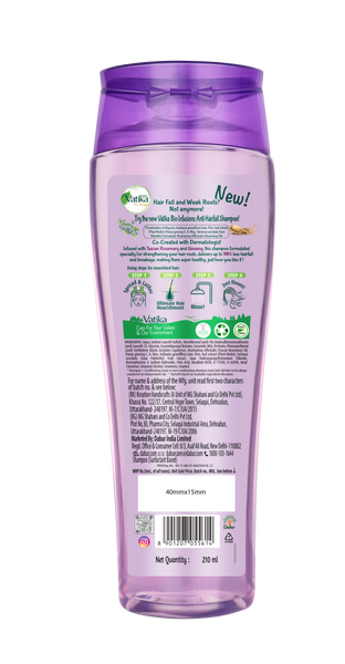 Dabur Vatika Bio Infusions Anti - Hairfall Shampoo