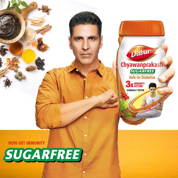 Dabur Chyawanprakash Sugarfree | Clinically Tested Safe for Diabetics | Boosts Immunity