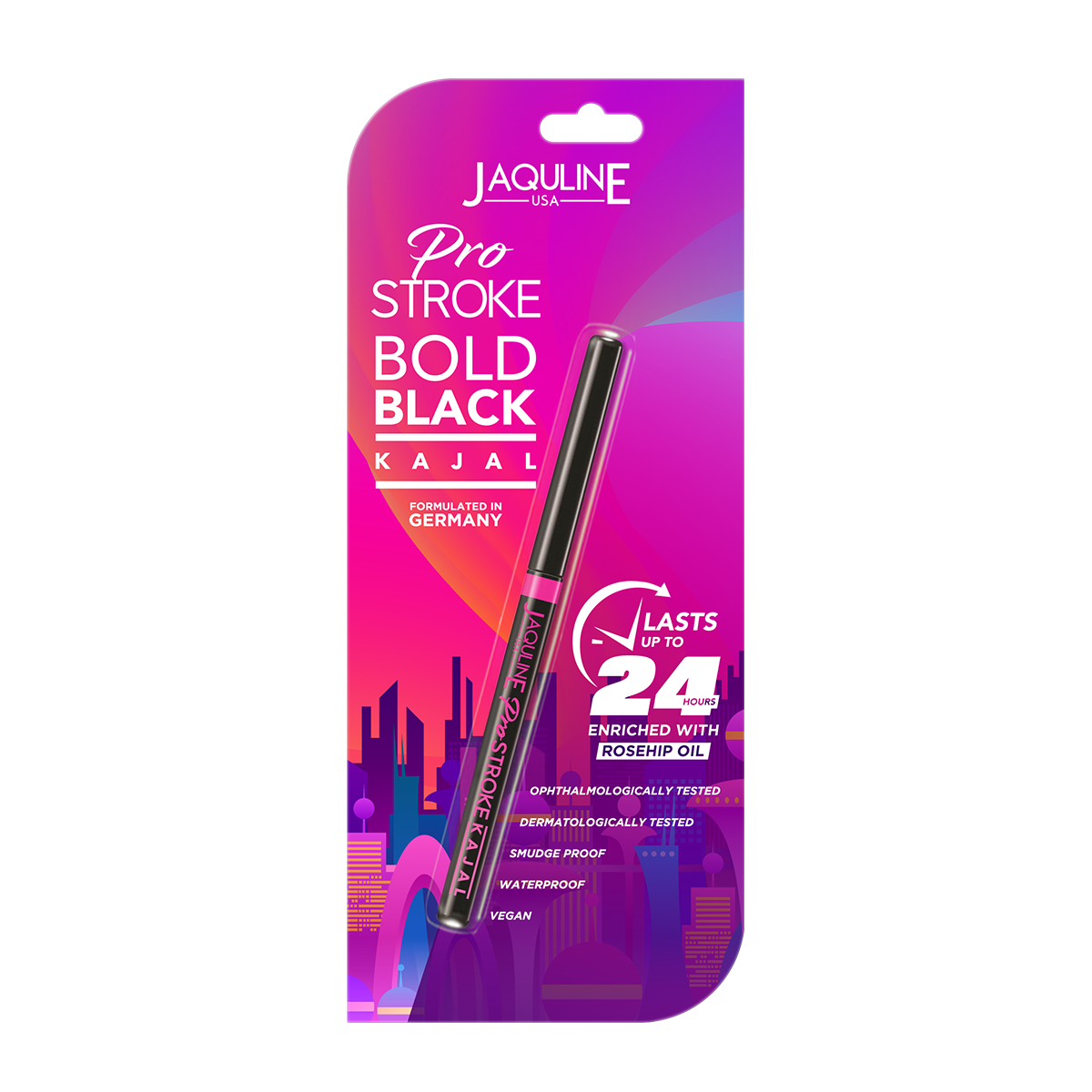 Jaquline USA Pro Stroke 24hr Black Kajal Pack of 2