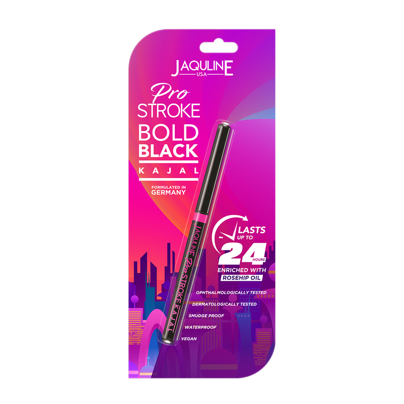 Jaquline USA Pro Stroke 24hr Black Kajal Pack of 2