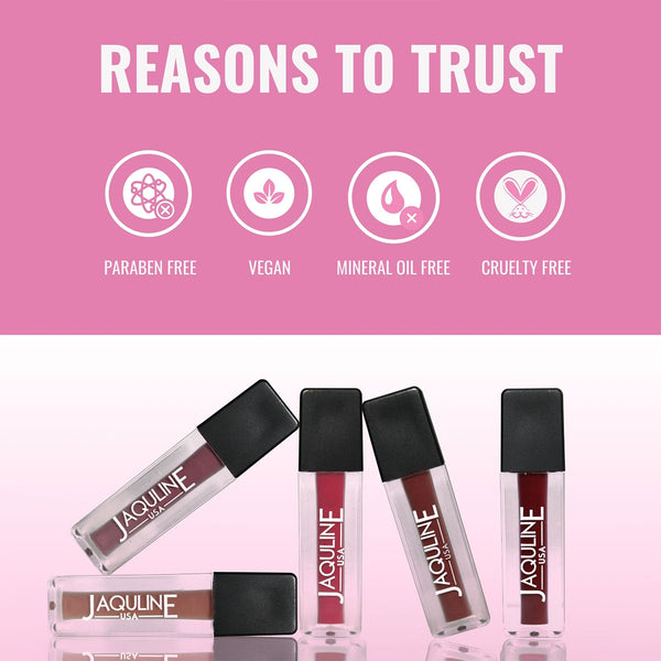 Jaquline USA Pout Power Liquid Mini Lipstick  (1.25ml Each)