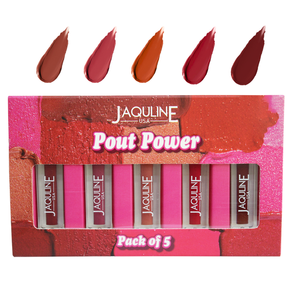Jaquline USA Pout Power Liquid Mini Lipstick  (1.25ml Each)