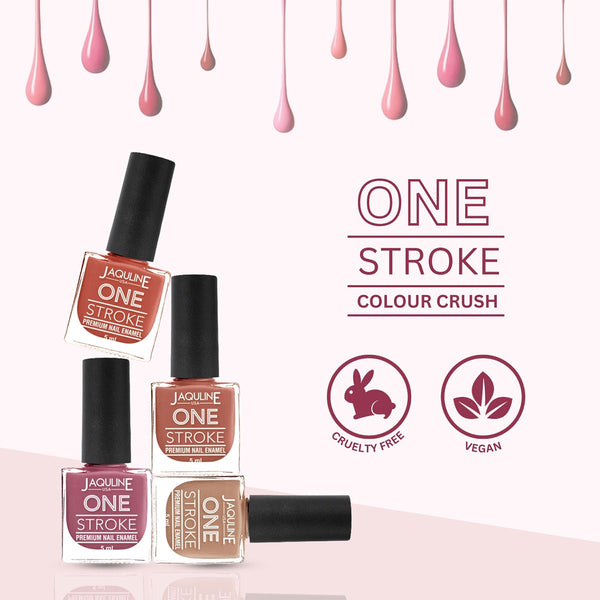 Jaquline USA Color Crush Matte Finish Nail Paint Set Of 4, 5Ml Each