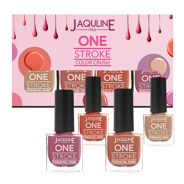 Jaquline USA Color Crush Matte Finish Nail Paint Set Of 4, 5Ml Each