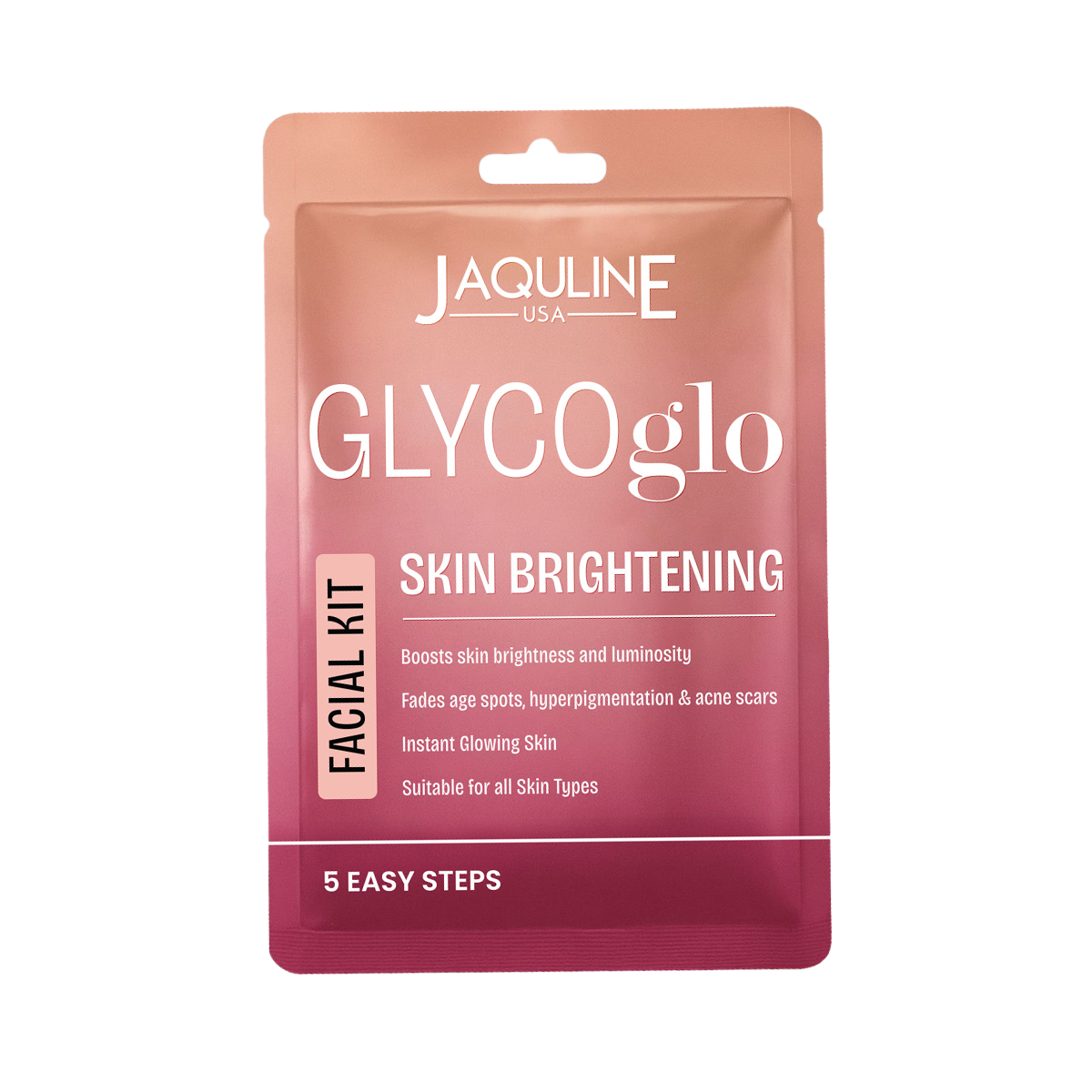 Jaquline USA Radiance GLO Glycolic- 5 in one FACIAL KIT