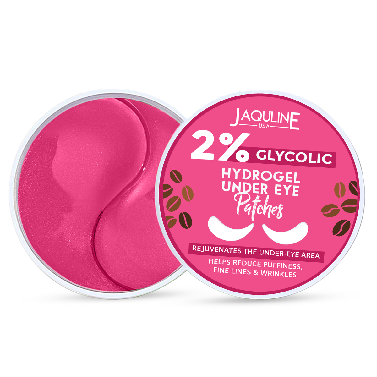 Jaquline USA 2% Glycolic Hydrogel Under Eye Patches