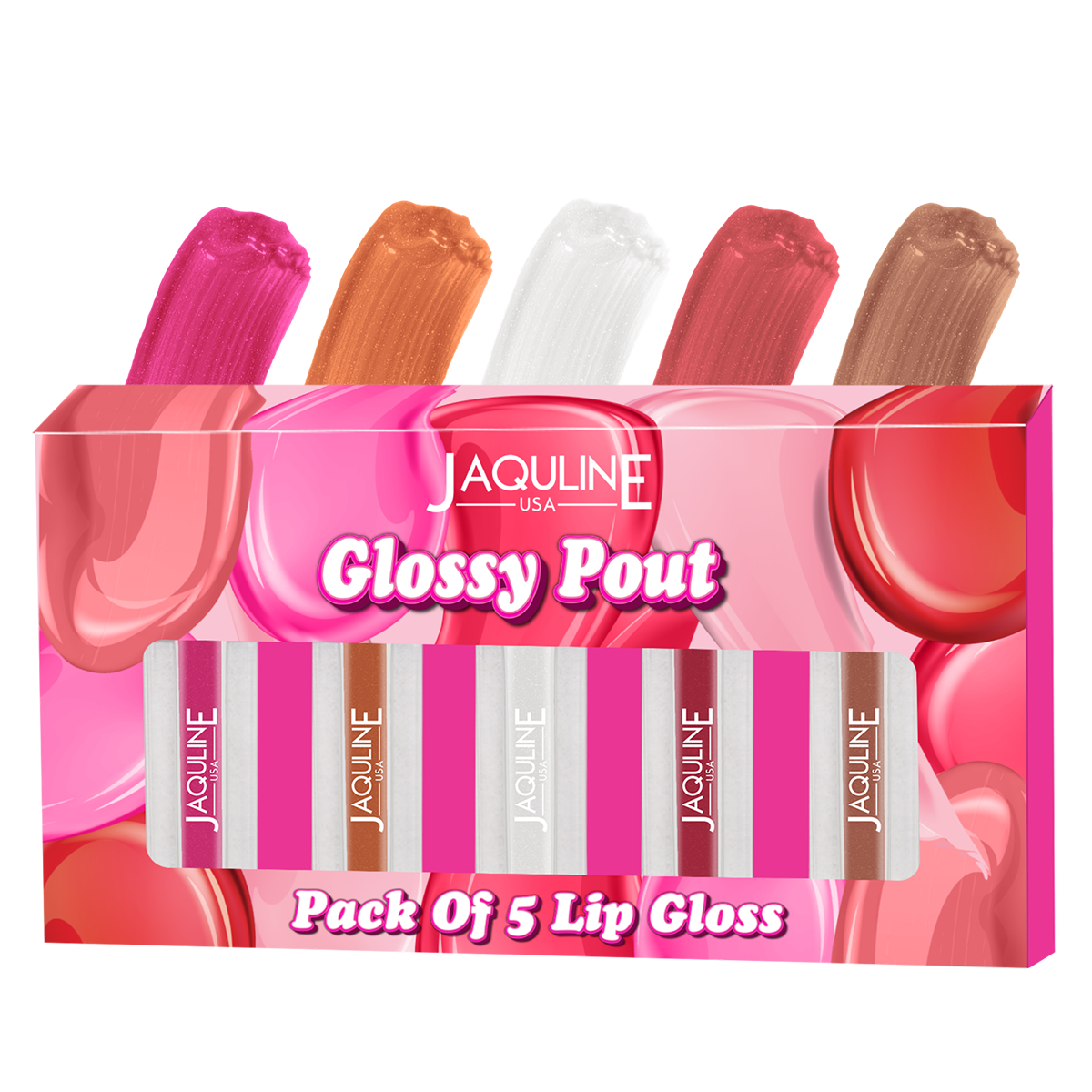 Jaquline USA Glossy Pout (Pack of 5)