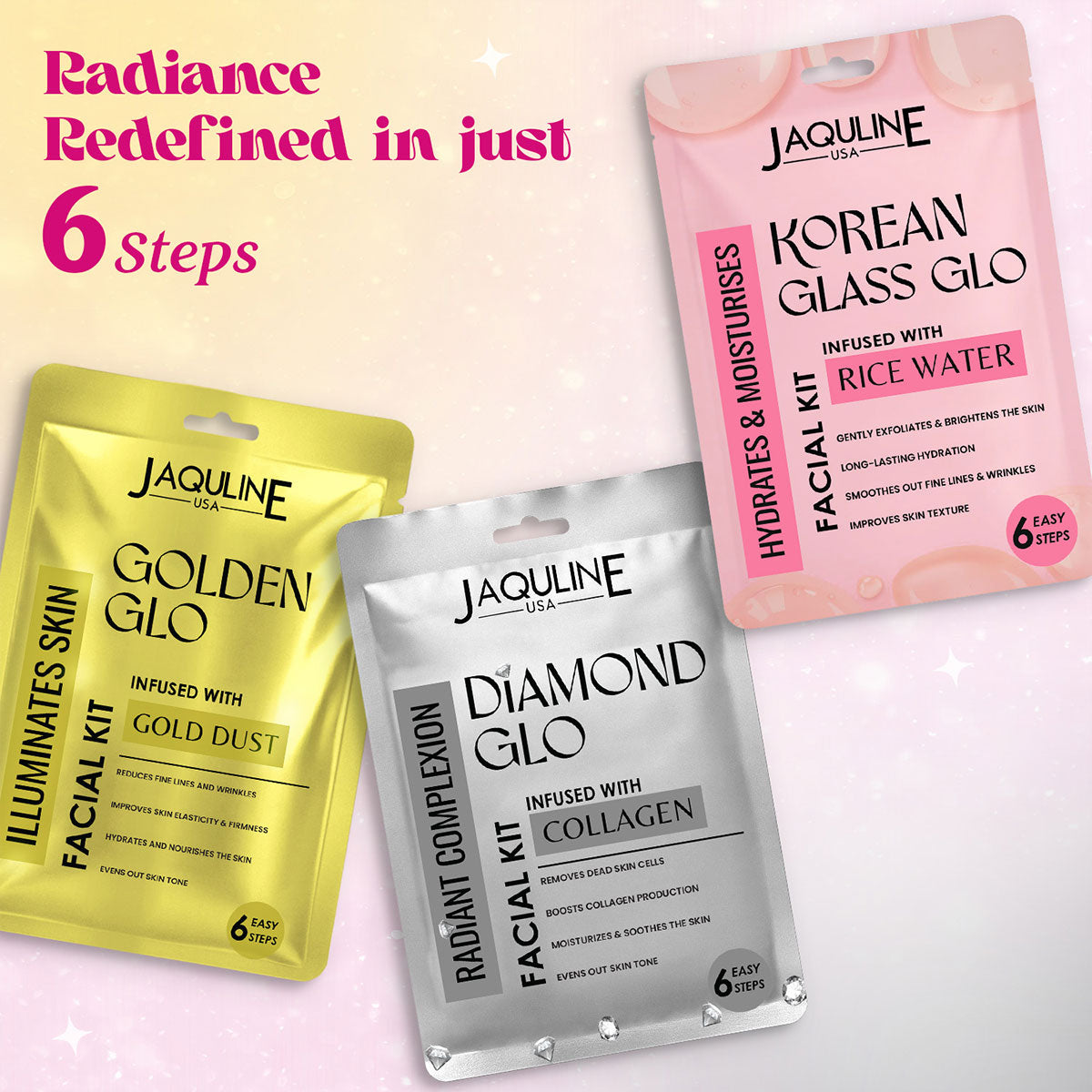 Jaquline USA Diamond GLO Facial Kit
