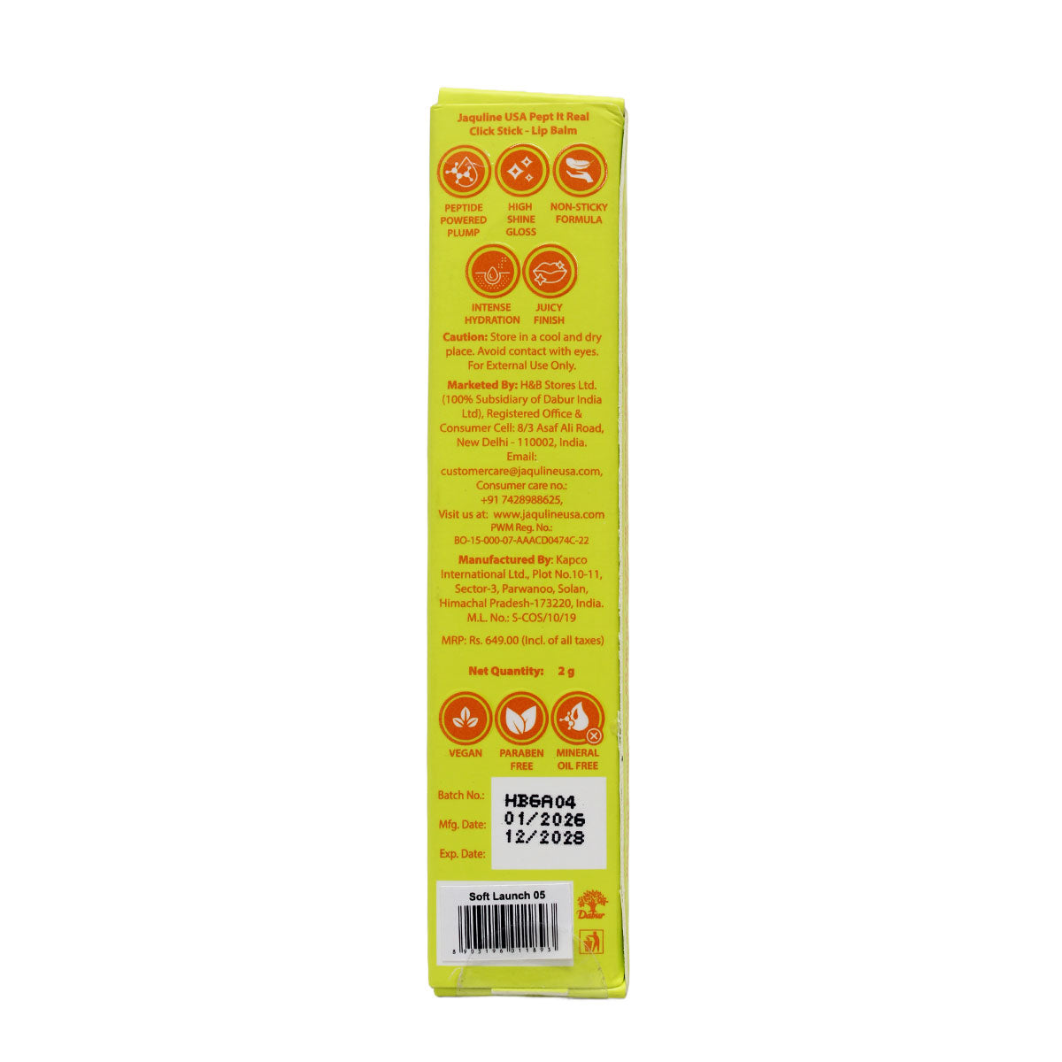Jaquline USA Pept It Real Click Stick (2g) Soft Launch 05