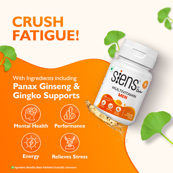 Siens by Dabur Advanced Daily Wellness Combo – Omega-3 Fish Oil Capsules + Multivitamin Tablets | Supports Cardiovascular, Brain & Joint Health | Immunity, Energy & Muscle Support