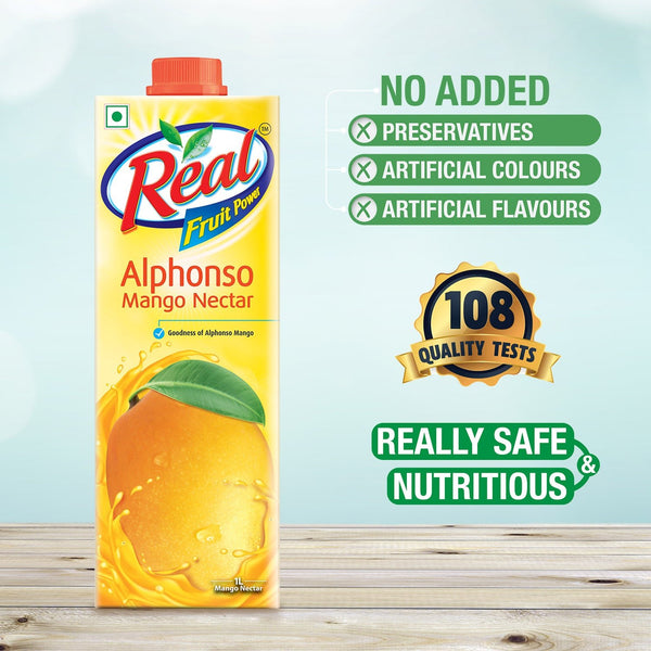 Buy Best Real Fruit Power Alphonso Mango Nectar Online at Best