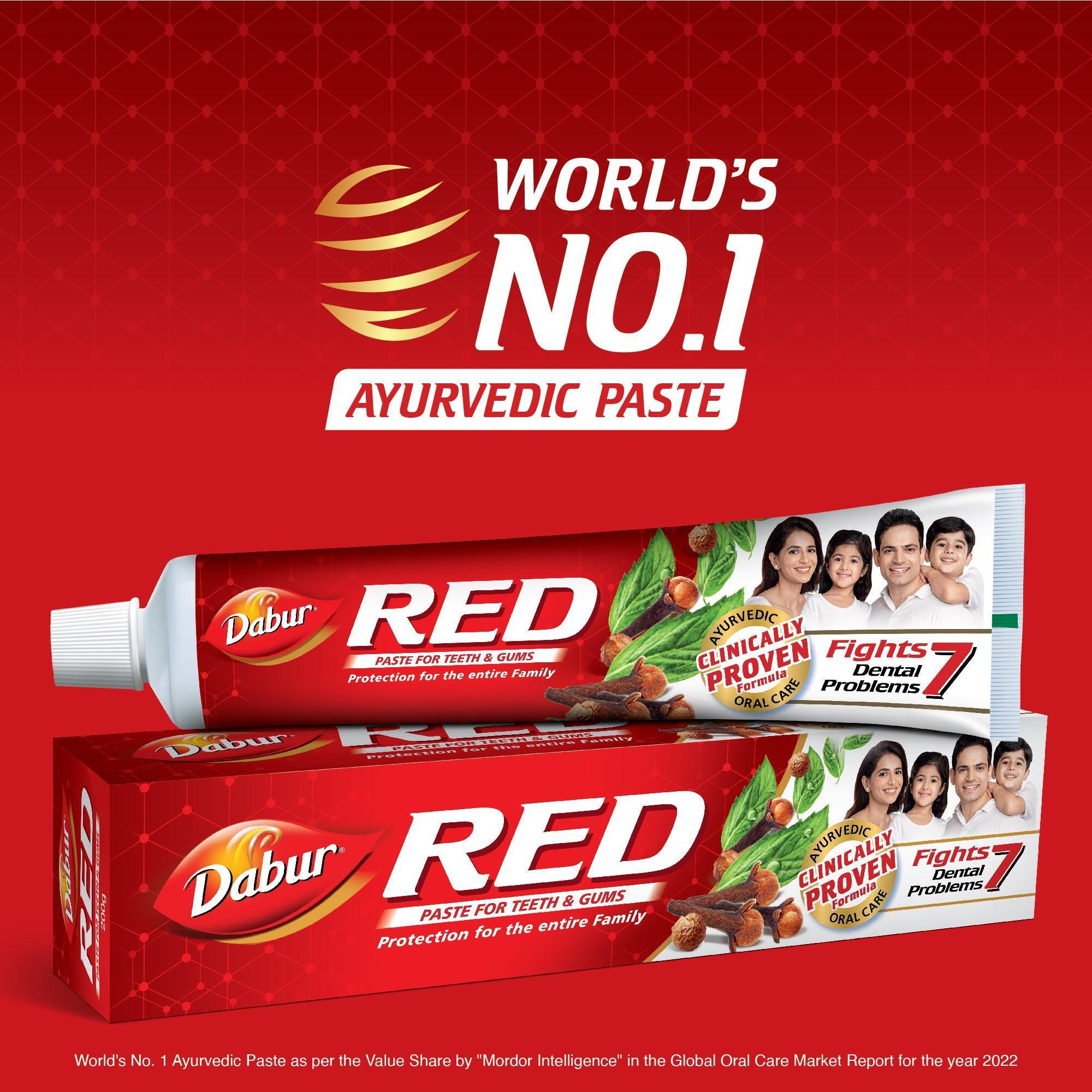Buy Dabur Red Tooth Paste to Fight 7 Dental Problems | Official e-Store ...