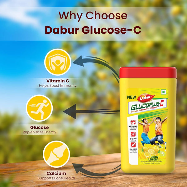 Dabur Gluco plus C Lemon Jar SL