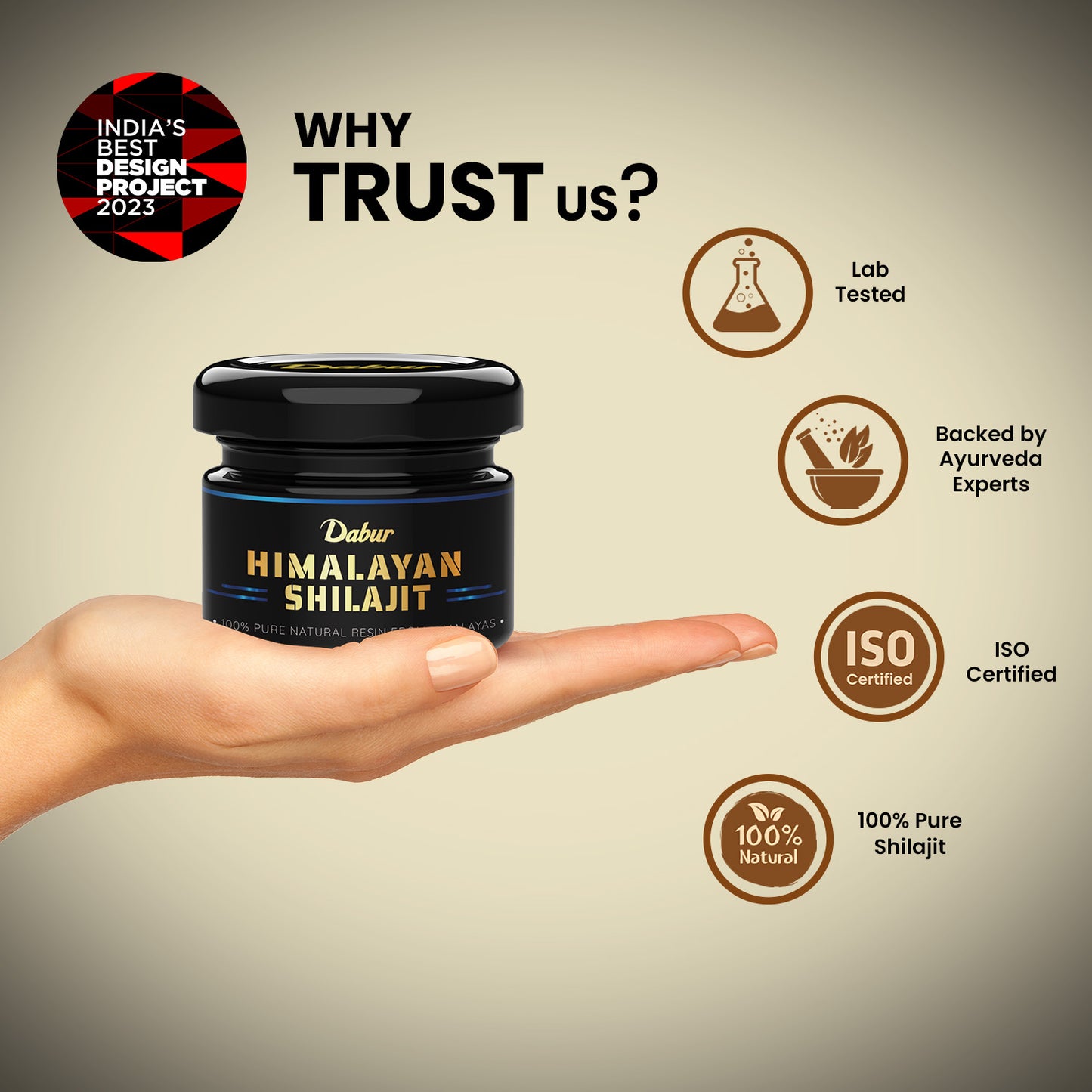 Dabur Himalayan Shilajit Resin 15g + Honey Squeezy 400g – Ayurvedic Energy Combo