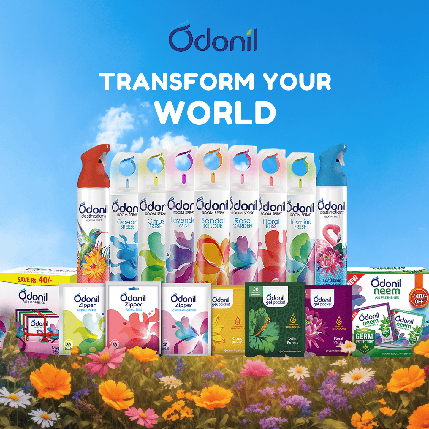 Odonil Air Freshener Blocks Mix Pack (Rs 50 Off) (Pack of 2)