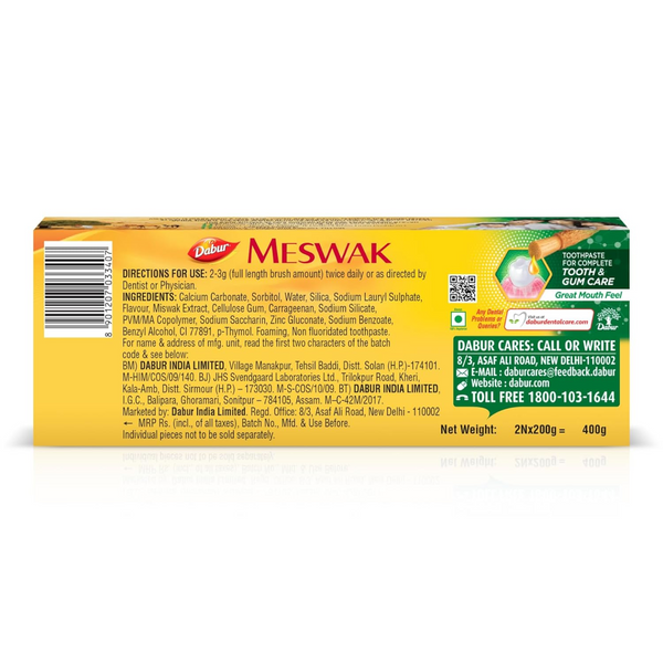 Dabur Meswak Toothpaste (Pack of 2)