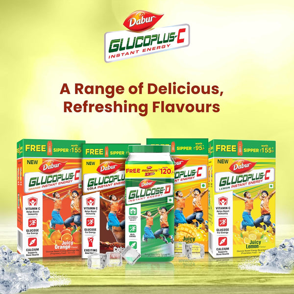 Dabur GlucoPlus-C Lemon with Free Sipper