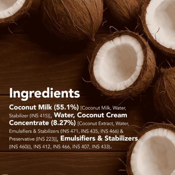 Dabur Hommade Coconut Milk 200ml | 2 Creamy Coconuts