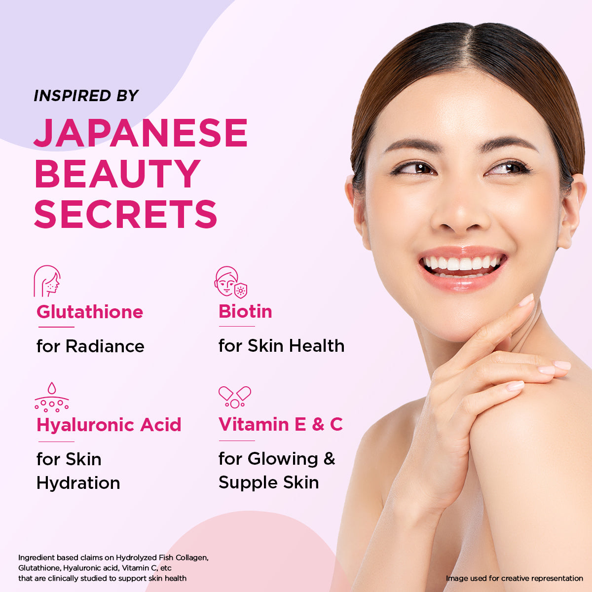 Siens by Dabur Skin Glow & Hair Growth Combo: Hydrolyzed Marine Collagen, 100 g + Hair, Skin & Nails Gummies, 30s pack