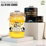 Dabur A2 Cow Ghee 500ml and Dabur Himalayan Shilajit Resin