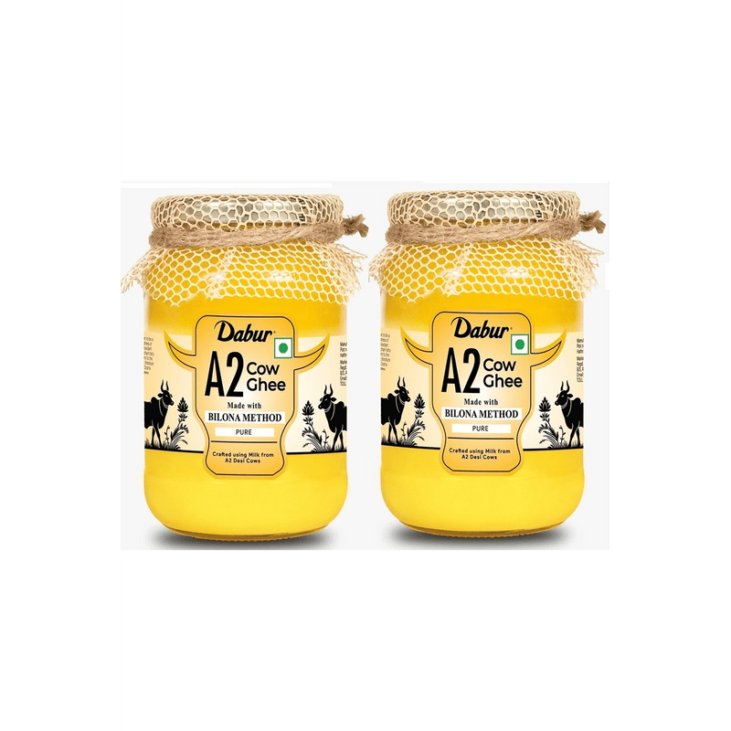 Dabur A2 Cow Ghee | Rich in Vitamin A & Antioxidant | Bilona method | Helps balance Vata & Pitta Dosha | Made from desi cows Milk