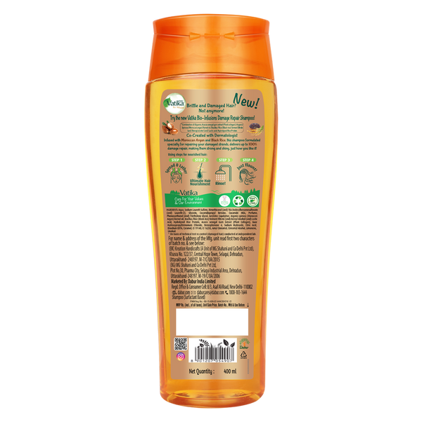 Dabur Vatika Bio Infusions Damage Therapy shampoo 400ml