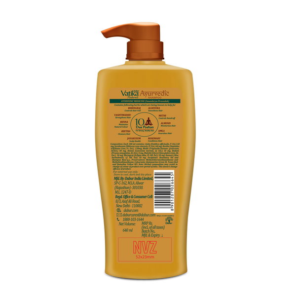 Dabur Vatika Naturals Ayurvedic Shampoo
